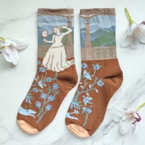NEW ENCHANTED MAIDEN COTTON BLEND CREW SOCKS